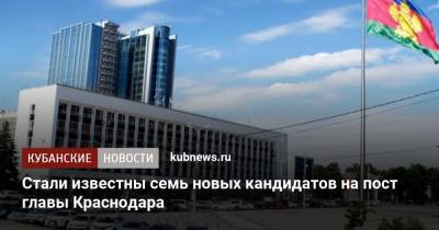Стали известны семь новых кандидатов на пост главы Краснодара - kubnews.ru - Краснодарский край - Краснодар - Геленджик