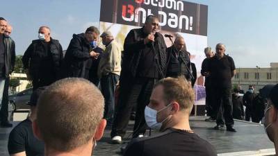Михаил Саакашвили - В Грузии прошел митинг противников освобождения Саакашвили - anna-news.info - Грузия - Рустави