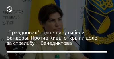 Ирина Венедиктова - Илья Киве - "Праздновал" годовщину гибели Бандеры. Против Кивы открыли дело за стрельбу – Венедиктова - liga.net - Украина - Интерфакс