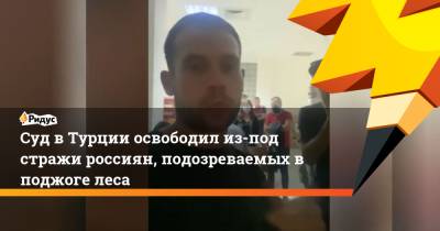 Иван Мельников - Суд в Турции освободил из-под стражи россиян, подозреваемых в поджоге леса - ridus.ru - Россия - Турция