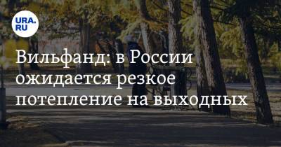 Роман Вильфанд - Вильфанд: в России ожидается резкое потепление на выходных - ura.news - Москва - Россия