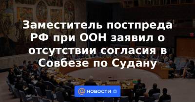 Заместитель постпреда РФ при ООН заявил о отсутствии согласия в Совбезе по Судану - news.mail.ru - Россия - Украина - Судан