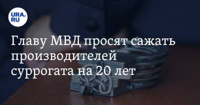 Владимир Колокольцев - Главу МВД просят сажать производителей суррогата на 20 лет - ura.news - Россия - Свердловская обл. - Оренбургская обл.