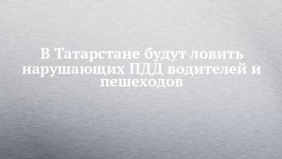 В Татарстане будут ловить нарушающих ПДД водителей и пешеходов - chelny-izvest.ru - респ. Татарстан