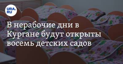 В нерабочие дни в Кургане будут открыты восемь детских садов - ura.news