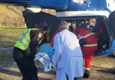 На Львовщине пострадавших в ДТП оперативно эвакуировали вертолетом в больницу - lenta.ua - Украина - Львов - Ужгород - Дрогобыч