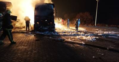 Под Харьковом произошел взрыв на АЗС, сгорели два грузовика (ФОТО, ВИДЕО) - dsnews.ua - Украина - Киев - Киевская обл. - Харьковская обл. - Харьков