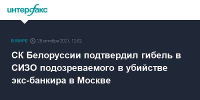Андрей Скрипкин - Михаил Яхонтов - СК Белоруссии подтвердил гибель в СИЗО подозреваемого в убийстве экс-банкира в Москве - interfax.ru - Москва - Белоруссия - Витебск
