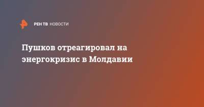 Алексей Пушков - Пушков отреагировал на энергокризис в Молдавии - ren.tv - Россия - Молдавия