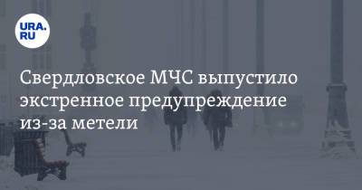 Свердловское МЧС выпустило экстренное предупреждение из-за метели - ura.news - Россия - Свердловская обл.