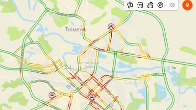 Крупные пробки в 9 баллов парализовали Тюмень в четверг - nashgorod.ru - Тюмень