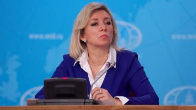 Владимир Зеленский - Мария Захарова - Захарова обвинила Киев в намерении вернуть Донбасс силовым путем - iz.ru - Россия - Украина - Киев - Израиль - ДНР