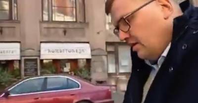 Юрис Пуце - ВИДЕО: по факту провокации депутата Пуце на улице полиция начала проверку - rus.delfi.lv - Латвия