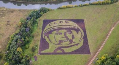 Что стало с портретом космонавта Николаева в чувашском поле: за 7 лет его обновляли лишь раз - pg21.ru - Новочебоксарск