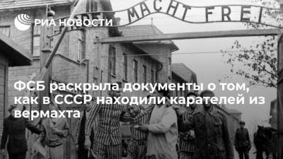 ФСБ раскрыла документы о том, как в СССР находили карателей среди немецких военнопленных - ria.ru - Москва - Россия - Витебск