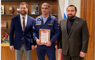 Военнослужащему из Дагестана ФАДН вручило благодарность за спасение девушки - nazaccent.ru - Россия - Санкт-Петербург - респ. Дагестан