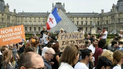 Во Франции - Во Франции прошли массовые протесты против ковидных ограничений - eadaily.com - Франция - Париж