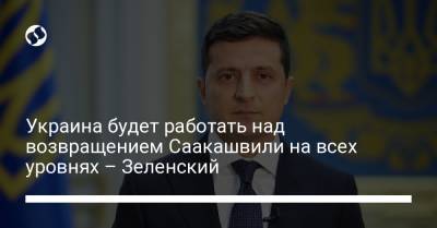 Владимир Зеленский - Михаил Саакашвили - Украина будет работать над возвращением Саакашвили на всех уровнях – Зеленский - liga.net - Украина - Грузия