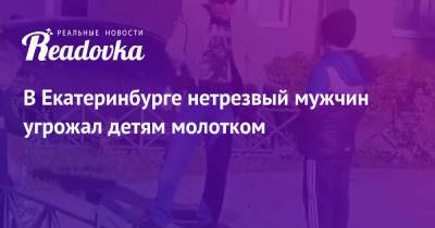 В Екатеринбурге нетрезвый мужчин угрожал детям молотком - readovka.ru - Екатеринбург