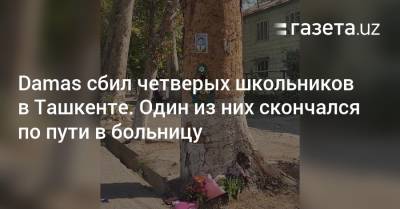Damas сбил четверых школьников в Ташкенте. Один из них скончался по пути в больницу - gazeta.uz - Узбекистан - Ташкент - Ташкентская обл.