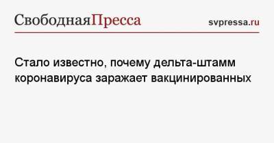 Александр Гинцбург - Стало известно, почему дельта-штамм коронавируса заражает вакцинированных - svpressa.ru