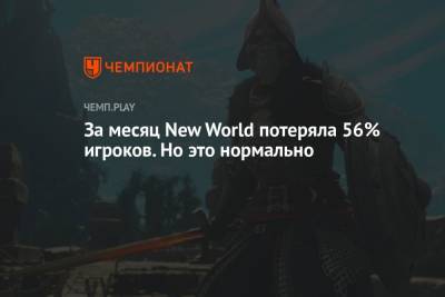 За месяц New World потеряла 56% игроков. Но это нормально - championat.com