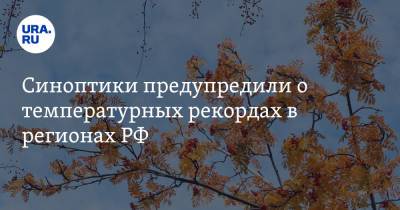 Синоптики предупредили о температурных рекордах в регионах РФ - ura.news - Россия - Екатеринбург - Челябинск - Пермь - Курган