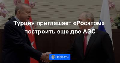 Владимир Путин - Реджеп Тайип Эрдоган - Турция приглашает «Росатом» построить еще две АЭС - news.mail.ru - Россия - Сочи - Турция