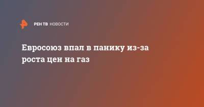 Евросоюз впал в панику из-за роста цен на газ - ren.tv - Китай - Англия - Япония