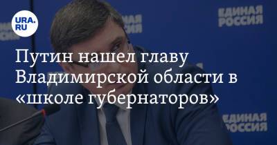 Владимир Путин - Путин нашел главу Владимирской области в «школе губернаторов» - ura.news - Россия - Владимирская обл.