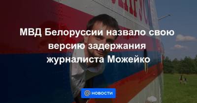 Алексей Бегун - Геннадий Можейко - МВД Белоруссии назвало свою версию задержания журналиста Можейко - news.mail.ru - Белоруссия