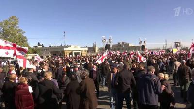 Михаил Саакашвили - Сторонники Михаила Саакашвили собрались у тюрьмы, где содержится экс-президент Грузии - 1tv.ru - Грузия - Одесса
