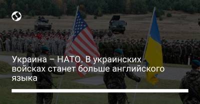 Украина – НАТО. В украинских войсках станет больше английского языка - liga.net - Украина