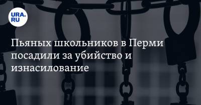 Пьяных школьников в Перми посадили за убийство и изнасилование - ura.news - Россия - Пермь