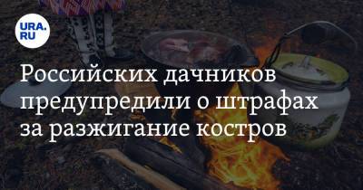 Российских дачников предупредили о штрафах за разжигание костров - ura.news