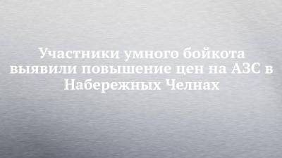 Участники умного бойкота выявили повышение цен на АЗС в Набережных Челнах - chelny-izvest.ru - Набережные Челны