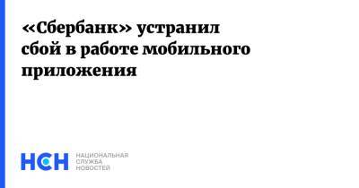«Сбербанк» устранил сбой в работе мобильного приложения - nsn.fm - Москва - Россия - Санкт-Петербург - Новосибирск