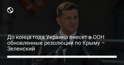 Владимир Зеленский - Ицхак Герцог - До конца года Украина внесет в ООН обновленные резолюции по Крыму – Зеленский - liga.net - Украина - Киев - Крым - Израиль