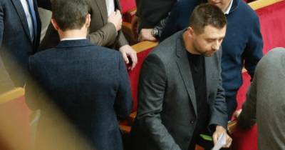 Дмитрий Разумков - Давид Арахамия - Арахамия пришел в Раду с гипсом на руке (фото) - focus.ua - Украина