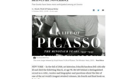Пабло Пикассо - Внук Пикассо заявил, что самая точная биография художника будет опубликована в ноябре - mk.ru
