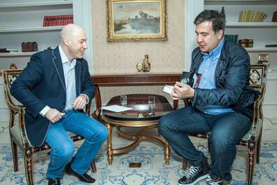 Дмитрий Гордон - Михаил Саакашвили - Алеся Бацман - Елизавета Ясько - Бек Басилая - Саакашвили написал Гордону из тюрьмы - lenta.ru - Украина - Грузия - Рустави