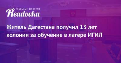 Житель Дагестана получил 13 лет колонии за обучение в лагере ИГИЛ - readovka.ru - Москва - Россия - Сирия - Московская обл. - респ. Дагестан - Ростов-На-Дону