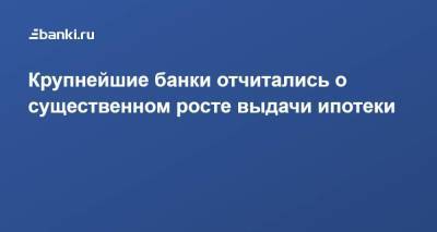 Николай Васев - Крупнейшие банки отчитались о существенном росте выдачи ипотеки - smartmoney.one - Россия