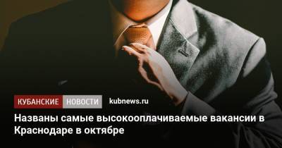 Названы самые высокооплачиваемые вакансии в Краснодаре в октябре - kubnews.ru - Краснодарский край - Краснодар