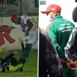 В Бразилии футболист избил судью во время матча. Видео - reporter-ua.com - Бразилия