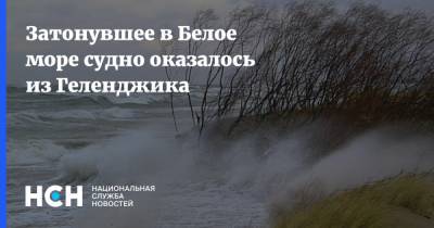 Затонувшее в Белое море судно оказалось из Геленджика - nsn.fm - Мурманск - Мурманская обл. - Геленджик - Судно