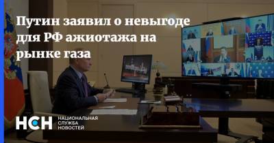 Владимир Путин - Александр Новак - Путин заявил о невыгоде для РФ ажиотажа на рынке газа - nsn.fm - Россия
