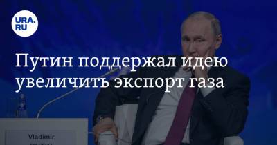 Владимир Путин - Путин поддержал идею увеличить экспорт газа - ura.news - Россия - Санкт-Петербург