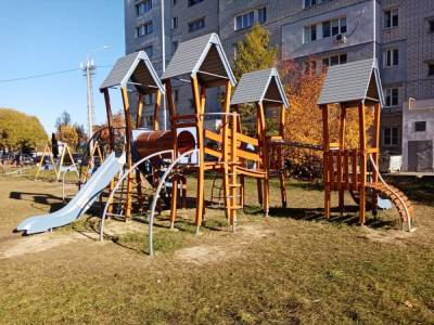 Четыре детские площадки установили в Канавинском районе - vgoroden.ru - район Канавинский - Благоустройство