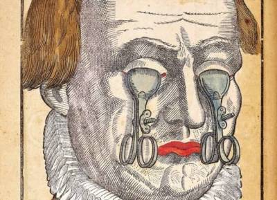 Жутковатая находка: сюрреалистические иллюстрации из учебника по офтальмологии XVI века (8 фото) - skuke.net